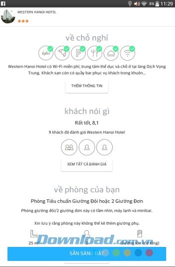 Xem thông tin mô tả trên Booking Now