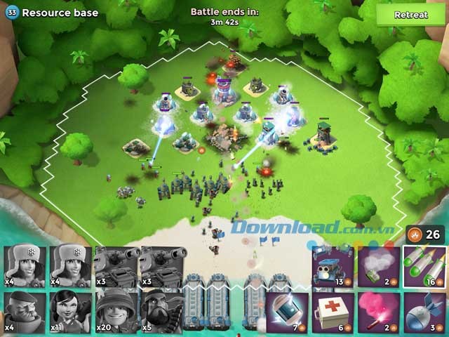 Tham gia vào chiến tường khốc liệt