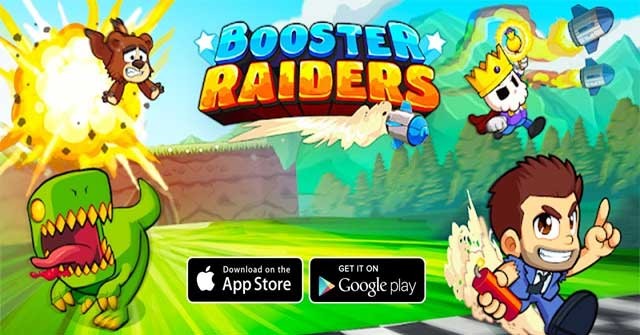 Game runner kết hợp platform và phiêu lưu độc đáo từ Halfbrick - Booster Raiders