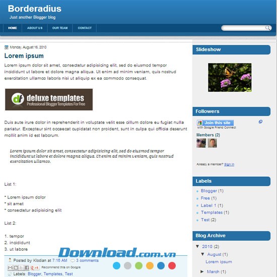 Borderadius