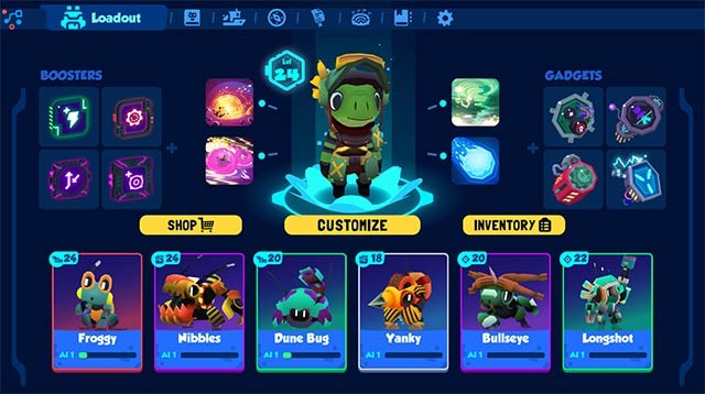 Chiêu mộ bot, nâng cấp và tùy chỉnh trong khi chơi Botworld Odyssey