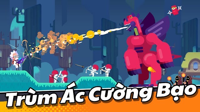 Bắn súng tiêu diệt trùm mạnh trong game BOWBLITZ