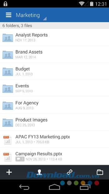Quản lý tài liệu với Box cho Android
