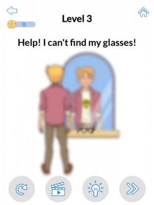 Giúp anh chàng tìm thấy kính của mình nhé!