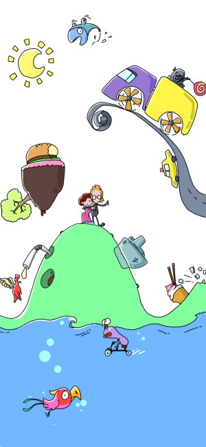 Đồ họa hoạt hình vui nhộn, hài hước