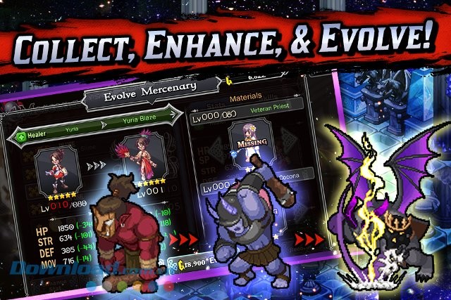 Hệ thống nâng cấp mạnh mẽ trong game Brave Brigade: Hero Summoner