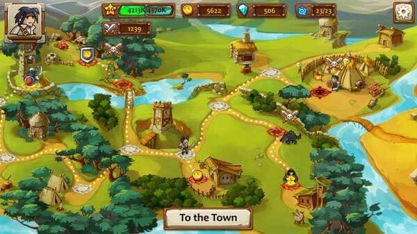 Thị trấn trong game Braveland Heroes