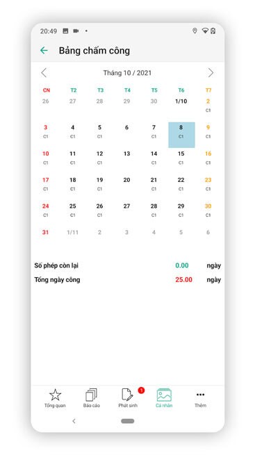 Quản lý chấm công