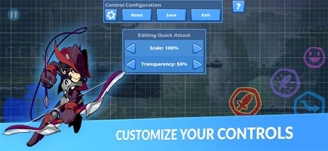 Hệ thống điều khiển game Brawlhalla Mobile linh hoạt