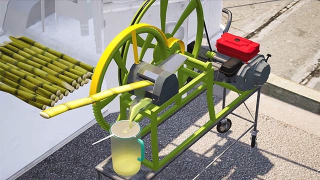 Sử dụng các loại máy móc, phương tiện, quy trình... chuẩn để ép nước mía, nướng thịt xiên và làm bánh