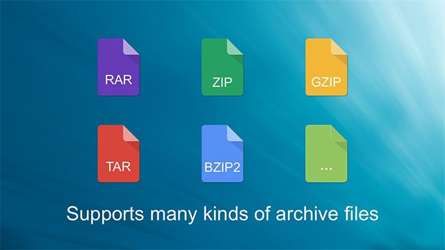 Bree Zip hỗ trợ nhiều định dạng file phổ biến