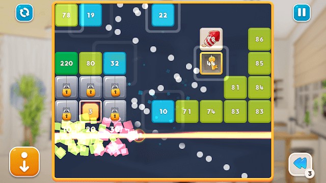 Tìm góc bắn tốt nhất để làm vỡ tất cả các viên gạch