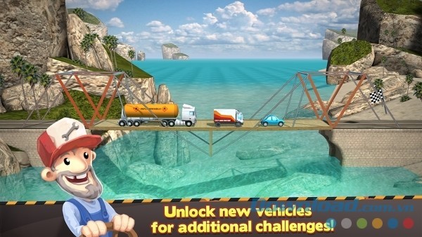 Game xây cầu trí tuệ hấp dẫn Bridge Constructor cho Android