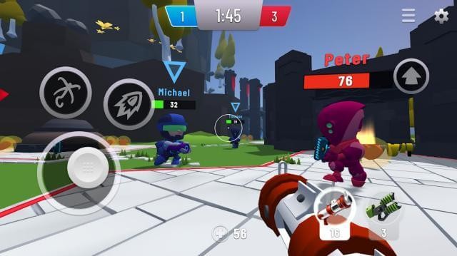 Tham gia cuộc chiến bắn súng với các đối thủ khác trong game Brink of Mayhem