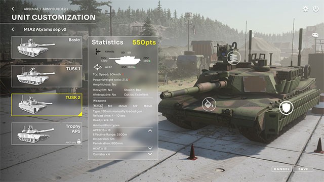 Tùy chỉnh loại quân và phương tiện cho phù hợp với chiến lược của bạn