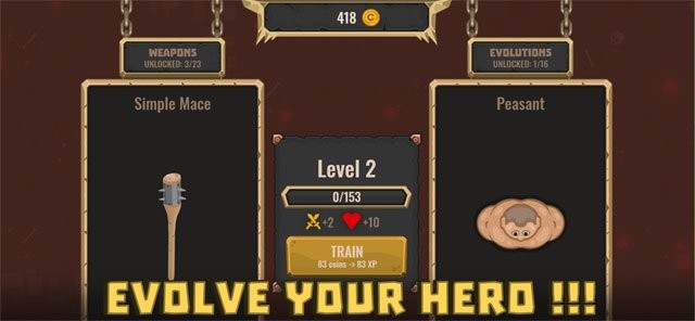 Thu thập máu trên bản đồ để nâng cấp nhân vật và vũ khí