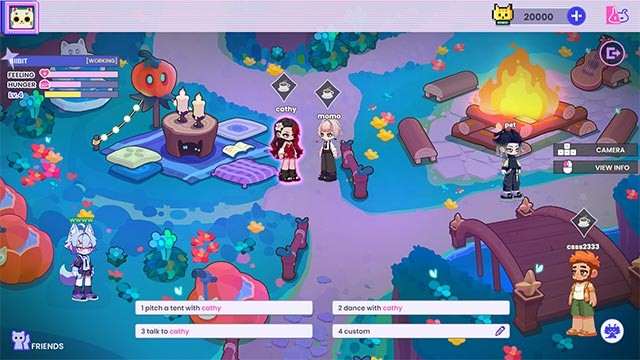 Khám phá các hoạt động và kết nối của dàn nhân vật hoạt hình trong Bside game