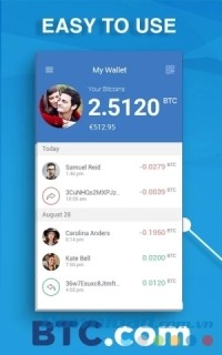 Ví bitcoin BTC.com Wallet cho Android