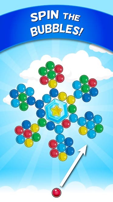 Game bắn bóng xoay Bubble Cloud