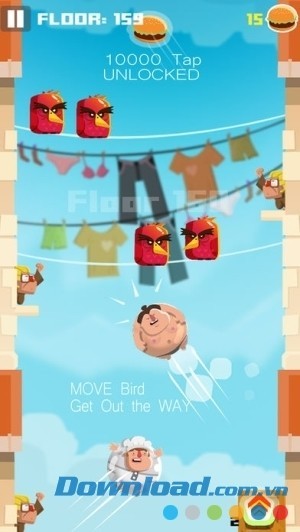 Thu thập burger nhiều nhất có thể