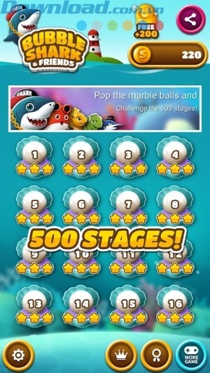 Nhiều màn chơi hấp dẫn