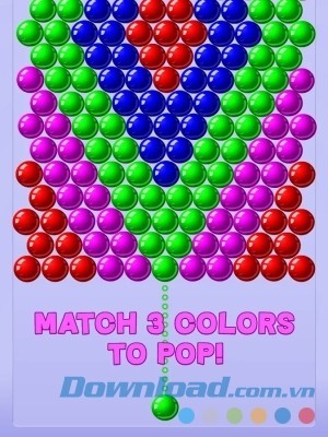 Bubble Shooter cho Android có lối chơi match 3