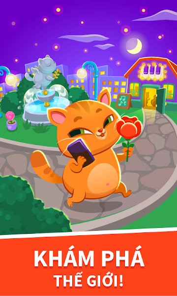 Khám phá thế giới cùng mèo ảo Bubbu trên Android