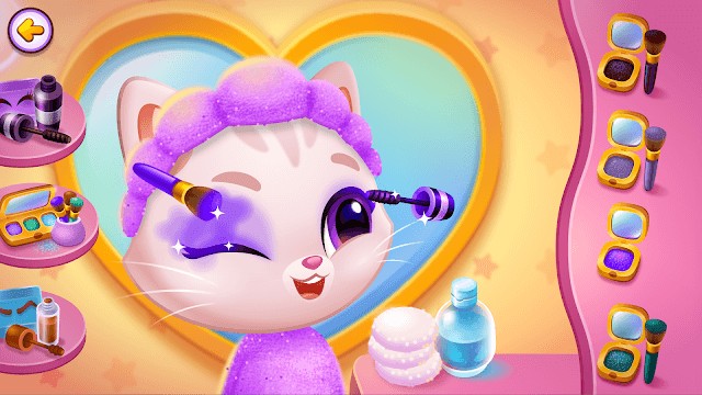 Trang điểm và làm đẹp cho thú cưng của bạn trong game Bubbu & Mimmi World