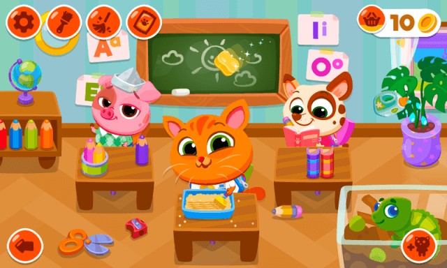 Học tập cùng Bubbu và bạn bè của ấy trong game Bubbu School
