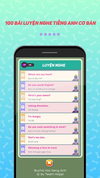 Luyện nghe tiếng Anh