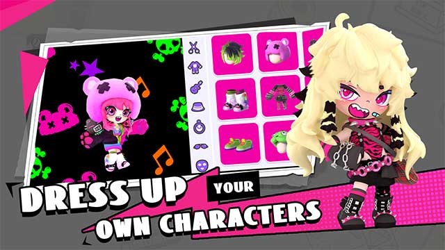 Tạo mẫu cho các nhân vật