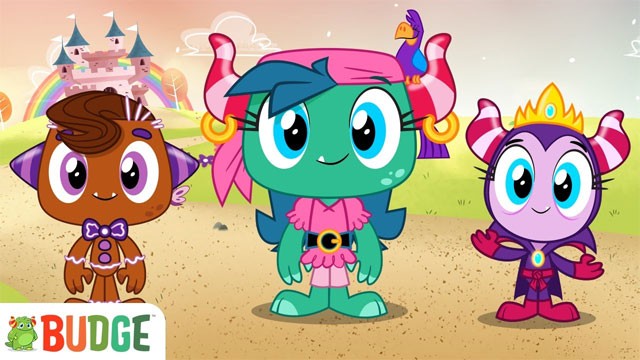 Dàn nhân vật đáng yêu sẽ cùng bé vui chơi và học tập