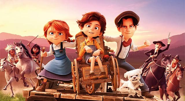 Poster phim hoạt hình Buffalo Kids - Bộ ba sửu nhi đại náo mỏ vàng