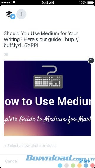 Chia sẻ từ một vị trí