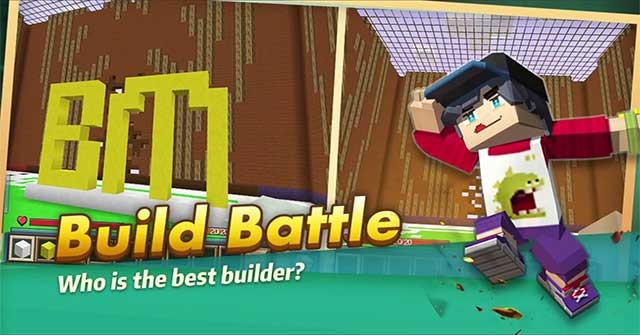 Build Battle for Android là một trò chơi xây dựng lấy bối cảnh vũ trụ Minecraft