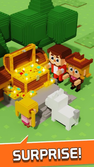 Mở rương đầy kho báu