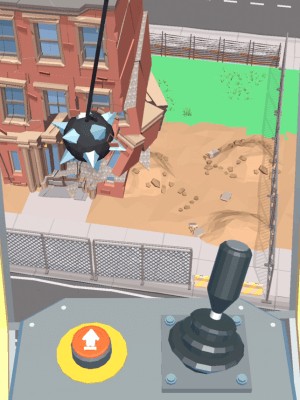 Dùng quả cầu gai để phá hủy các tòa nhà