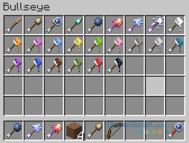 Mũi tên chiến đấu với mob