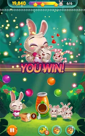 Vượt qua mọi thử thách trong Bunny Pop cho Android