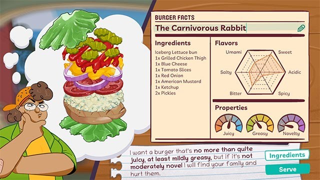 Sáng tạo công thức bánh kẹp mới và chia sẻ với cộng đồng người chơi Burger Bois