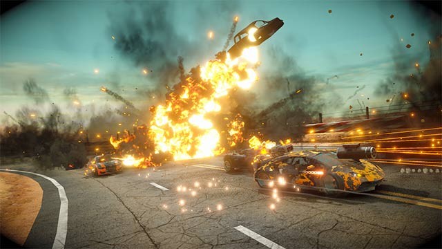 Lối chơi của Burning Rubber 6 kết hợp giữa tốc độ và chiến đấu hủy diệt