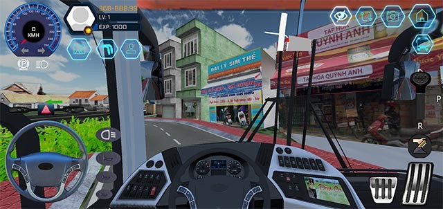 Trải nghiệm Bus Simulator Vietnam game với góc nhìn thứ nhất hoặc thứ ba linh hoạt