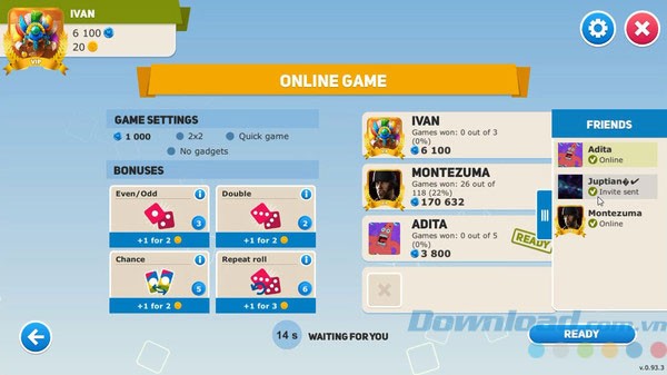 Chế độ online trong Business Tour