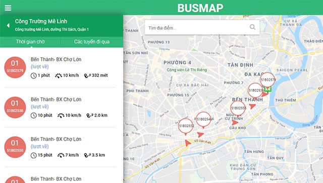 Chi tiết điểm dừng