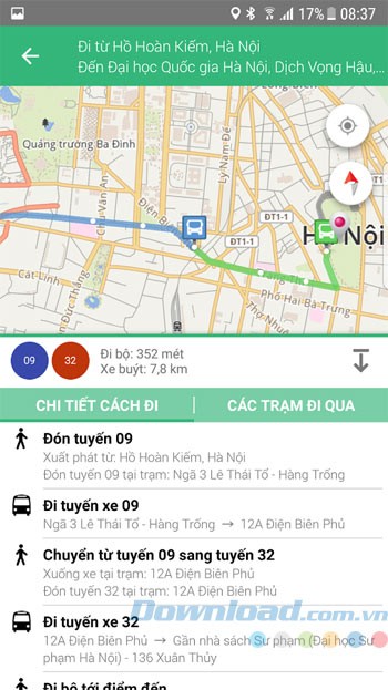 Chi tiết cách đi