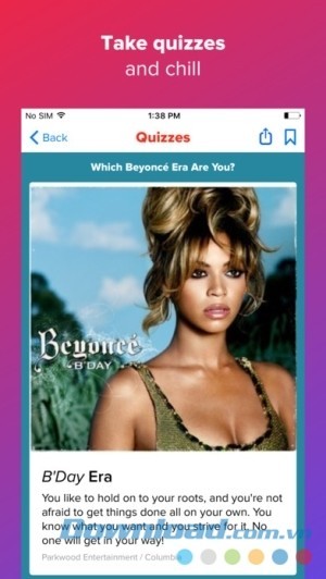 BuzzFeed cho iOS tham gia đối vui hàng ngày