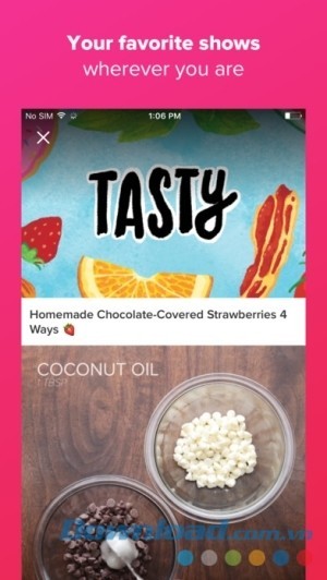 BuzzFeed cho iOS cập nhật các chương trình giải trí yêu thích