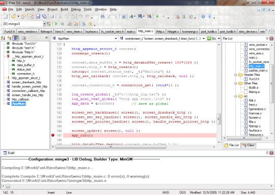 Công cụ lập trình C-Free
