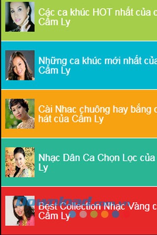 Ca sĩ Cẩm Ly - Nhạc dân ca for iOS
