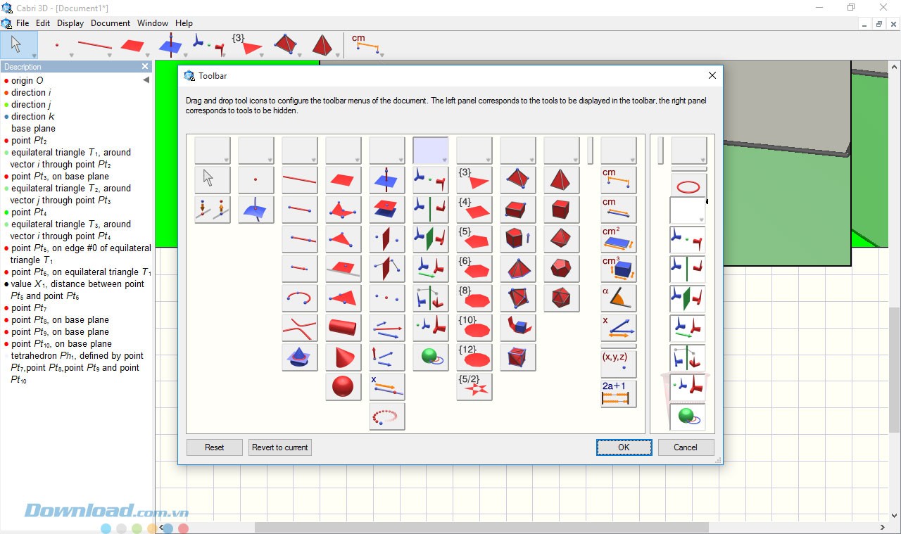 Các lựa chọn tùy biến công cụ